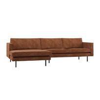 Terakotos spalvos kampinė sofa (su dešiniuoju kampu/su gultu) Rodeo – WOOOD