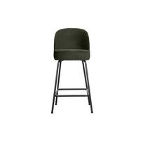 Tamsiai žalios spalvos iš aksomo baro taburetė (sėdynės aukštis 64 cm) Vogue – WOOOD