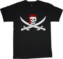 Pirate Shirts Men's Pirate Shirt Costume Skull and Crossbones Jolly Roger Flag XXL
