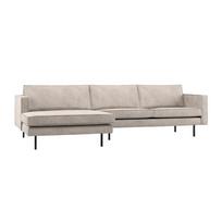 Kreminės spalvos kampinė sofa (su dešiniuoju kampu/su gultu) Rodeo – WOOOD