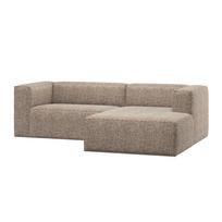 Smėlio spalvos kampinė sofa (su dešiniuoju kampu/su gultu) Bean – WOOOD