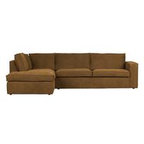 Šviesiai ruda kampinė sofa WOOOD Freddie, kairysis kampas