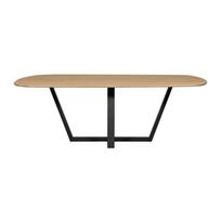 Valgomojo stalas su ąžuolo masyvo stalviršiu 100x220 cm Tablo – WOOOD