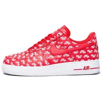 Nike Air Force 1 Low 07 Qs All Over Logo Red AH8462-600 38.5 raudona
