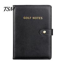 High-quality Golf Score Tracker Scorecard Book Waterproof Faux Leather Journal Notebook Holder Pocket Log with 200 Pages for Men Golfers Leather-bound juoda