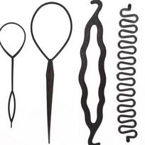 4Pcs Barber Maker Tool Twist Style Hair Braiding Hair Clip Disk Hair Tool Magic Hair juoda