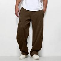 Men's High - Waisted Baggy Sweatpants | Lightweight Joggers With Pockets Pull - Design, Comfortable For Workout, Athletic & Daily Casual Wear XXL kava