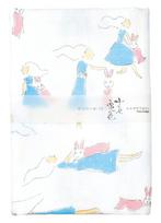 Yamamoto Jin Shoten Fluffy Tenugui hand Ten Rabbit Cherry Blossom Pink Rabbit and Dress Double Gauze Hand 32 x 89 cm (Japanese towel) - Colors