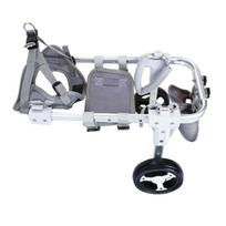 2/4 Wheel Mobility Pet Mobility Cart Adjustable Animal Assistance Bracket  Back Legs Support S-White two wheels