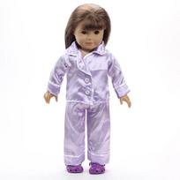 Lėlės drabužiai 2 spalvos Pižama Patogus prigludimas 18 colių Amerikietiškos lėlės ir 43 cm Baby Born lėlės Aksesuarai Jūsų kartai white