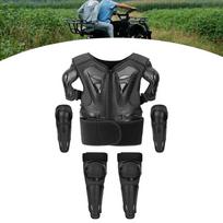 Kids Dirt Bike Gear Set with Chest Spine Back Protection Vest for Outdoor Cycling and Skating