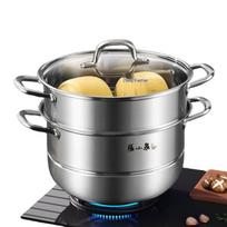 Zhang Xiao Quan 28cm Stainless Steel Double Layer Steamer Pot