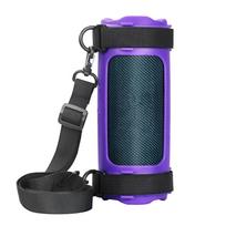 Travel Silicone Carrying Case Portable Bluetooth-compatible Speaker Pouch Accessories Protective Case for FLIP 7 Speaker šviesiai violetinė spalva