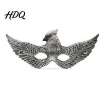 Decorative Holiday Face Cushion Cosplay Eagle Masque Realistic Bird Half Retro Halloween Masque Masquerade for Halloween Carnival Party Costume sidabras