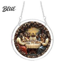 Unique Sun Catcher Gift Acrylic Jigsaw Puzzle Suncatcher Religious DIY Puzzles Kit Stained Glass Style No Glue Window Hanging Decor for Home, E