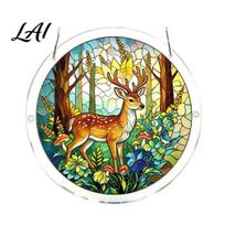 Light Refraction Decoration Acrylic Puzzle Suncatcher Colorful Sun Catchers for Window Hanging DIY Craft Puzzles Collectible Piece Adults, A