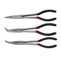 3Pcs 45/25 Degree Bent Extra Long Nose Pliers for Machinist Engineer Hand Tools 1