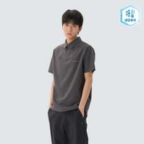 [Snowpeak] 37.5 Polo Short Sleeve T-Shirt Charcoal (S26MMTPS36) 95(M)