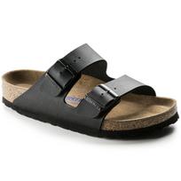 Klapki unisex Birkenstock Arizona Soft Footbed Birko-Flor czarne narrow wąskie (0551253) 37.0