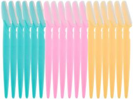 Kira 18 Pcs Eyebrow Razors Shaper, Safety Facial Hair Remover Face Shaver Trimmer, Exfoliating Dermaplaning Tool for Women and Men