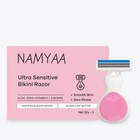 Namyaa Ultra Sensitive Bikini Razor for Women | 3 Blade Precision | Smooth & Painless Hair Removal | Curve-Friendly Design | No Cuts & No Irritatio