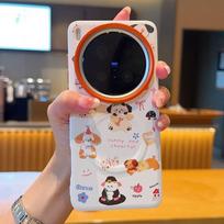 Cartoon Bear Phone Case Vivo X200 X300s Pro Mini Magnetic Leather Cover Soft TPU Back Shell vivo X200 Metallic - Colorful Print
