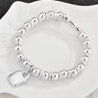 The Rare Design of The Irregular Water-drop-shaped Crystal Bracelet Has A Simple and Elegant Style. Small lock sidabras