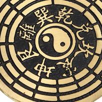 Portable Feng Shui Pendant Bat Wall Ornament Mirrors Bagua Pendant  Home Decoration