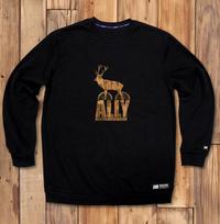 Doldol Ally_Mtm_03 Bicycle Camping Deer Ellie Character Graphic Sweatshirt Light Gray/M