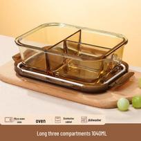 Glass Bento Lunch Box with Dividers