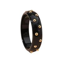 Round Shape Stackable Bangle Solid Color Wrist Jewelry Elegant Wide Resin Bracelet  Daily Wear juoda
