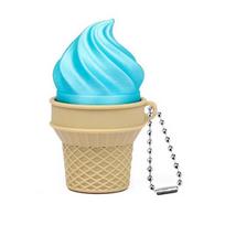 3D Printed Ice Cream Cone Fidget Sensory Toy Keyboard Clicker Clicker Keychain  Backpack Charm Random color
