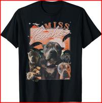 Miss Peaches Adopt Don’t Shop Black Cotton T-Shirt S-5XL XXXXL