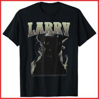 Funny Evil Larry Cat Dank Brainrot Meme Gift Black Cotton T-Shirt S-5XL S