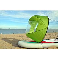 42  Durable Downwind Wind Sail Sup Paddle Board Instant Popup for Kayak Boat Sailboat Canoe Foldable Style Sail žalia