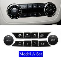 Central Console Air Conditioning Volume Key Heater AC Button Accessories For Mercedes Benz C GLK Class W204 X204 C180 C200 C300 Model A Set