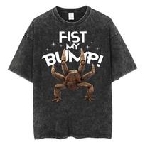 Fist My Bump Rocky Project Hail Mary T-shirts Men Women Retro Fashion T-shirt Vintage Washed Oversized Casual T Shirt Streetwear S įvairiaspalvis