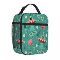 Bestselling My Kitty Drives A UFO Atomic Space Cat Studioxtine Sporty Outdoor Lunch Bag Preschool Lunch Office Lunch Bag One Size