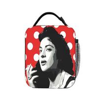 Lola Flores Lunch Bag For Adult  Designer Lunch Box Funny Picnic Cooler Bag Portable Zipper Oxford Thermal Lunch Bags One Size