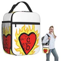 Clothes Over Bros Heart Logo Insulated Lunch Bag for Women Kids Portable Food Boxes Thermal Lunch Box Tote One Size