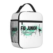 Bestselling FIG Junior Rhythmic Gymnast Green Black Space Print Food Storage Bag Mountain Trip Lunch Box Bag One Size