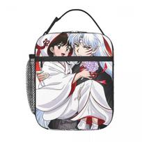 Manga Kimono Inuyasha Sesshomaru Insulated Lunch Bag for Women Kids Leakproof Food Boxes Thermal Lunch Box Tote One Size