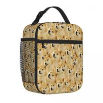Bestselling Doge Shiba Inu Memes Plain Design Food Storage Bag Seaside Lunch Commuter Lunch Bag One Size