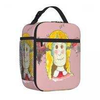 Bestselling Angry Little Girl Graphic Neoprene Lunch Bag Workplace Meal Large Lunch Bag One Size