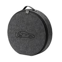 Portable EV Car Charging Cable Storage Carry Bag For Electric Vehicle Charging Cable Bag Shockproof Round/Square Car Accessories B