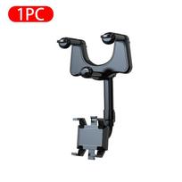 Universal Car Rearview Mirror Phone Holder 360 Degree Rotation For Golf Mk4 Accessories Car Mount Auto Gadget Qm6 Vw T4 Gv80 1 PC