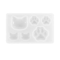 Cat Paw Moon Star Epoxy Mold Handmade Keychain Pendant DIY Tool for Jewelry 1