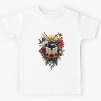 Vintage Floral Ladybug Kids T-Shirt 100
