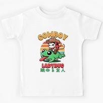 Cowboy Ladbyg, Ladybug Riding on the Frog Kids T-Shirt 130