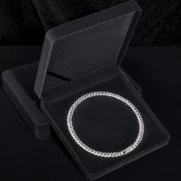Christmas Halloween Gift Case Hip Hop Moissanite Cuban Link Chain Tennis Necklace Luxury Velvet Jewelry Box for Packaging